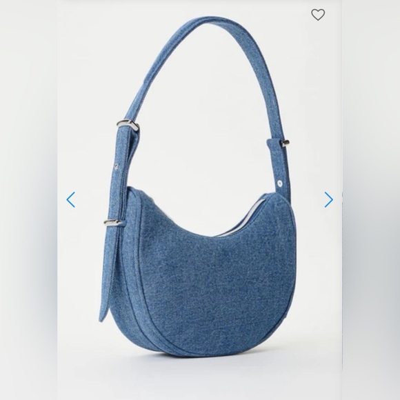 Blue Denim Shoulder Bag - Picture 3 of 6